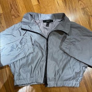 Forever 21 Reflective thin cropped jacket